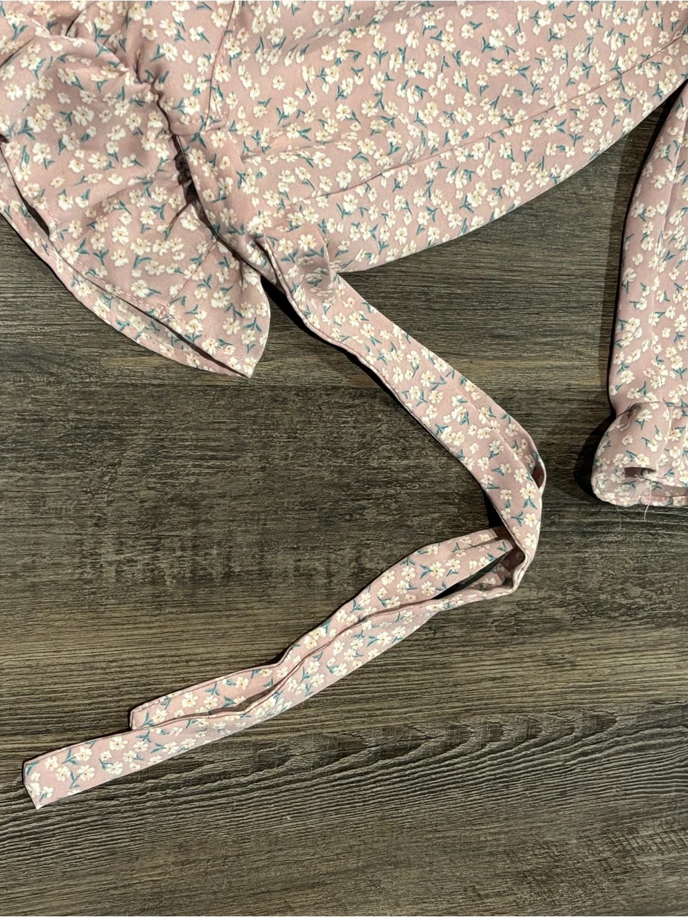 Sienna Sky Pink Floral Ruffle Wrap Top